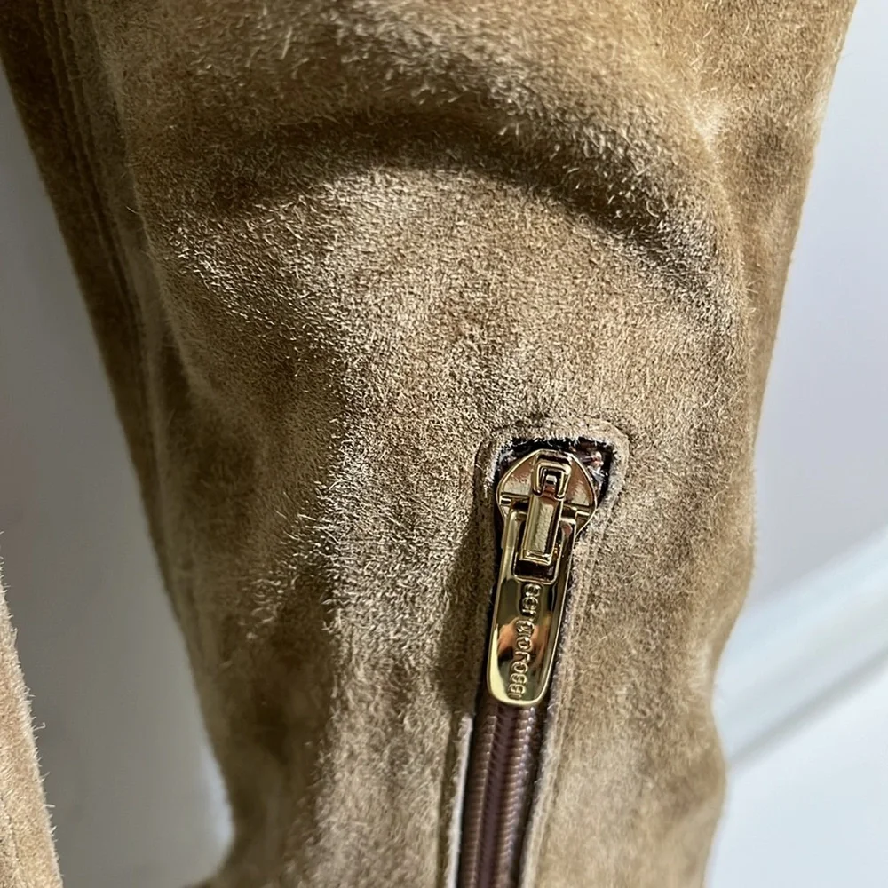 Sergio Rossi over the knee suede boots